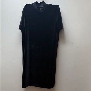 Madewell Black Velvet Dress